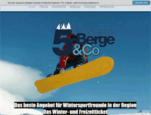 Tablet Screenshot of 5-berge.com